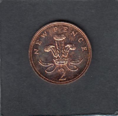 Beschrijving: 2 Pence ELIZABETH II  